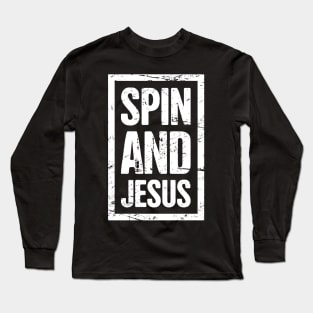 Spin - Gift For Christian Workout Gym Fans Long Sleeve T-Shirt